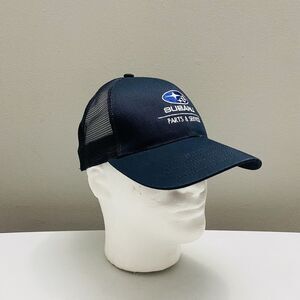 Subaru Parts & Service Adjustable Snapback Baseball Hat Cap Mesh Back Navy OSFA